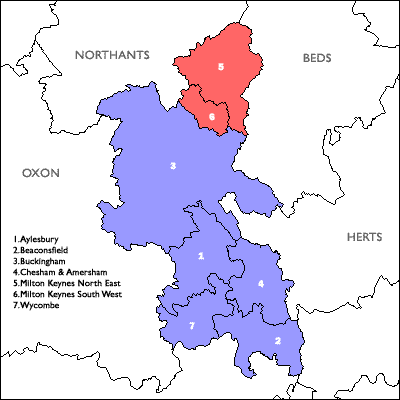 Click on a constituency or county