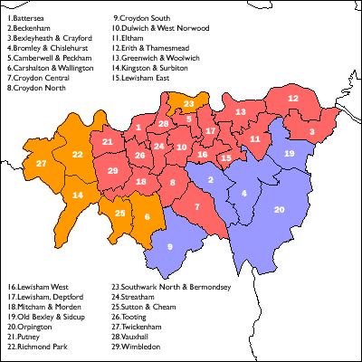 Click on a constituency or county