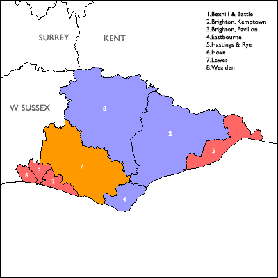 Click on a constituency or county