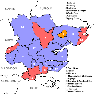 Click on a constituency or county