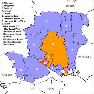 Click on a constituency or county