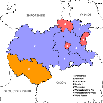 Click on a constituency or county