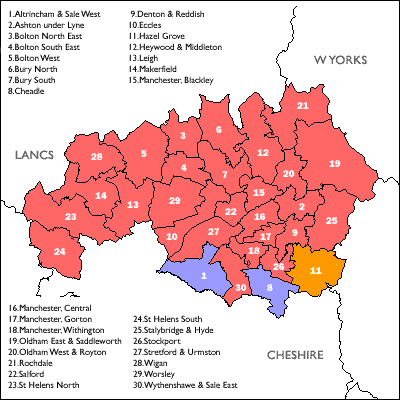 Click on a constituency or county