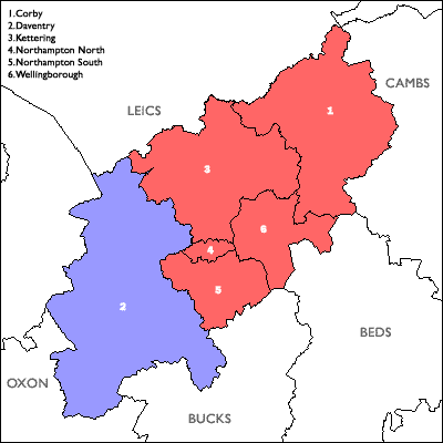 Click on a constituency or county