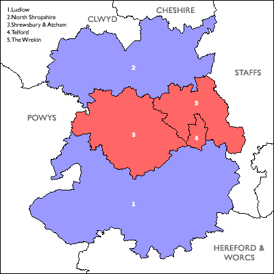 Click on a constituency or county