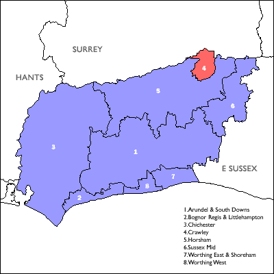 Click on a constituency or county