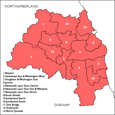 Click on a constituency or county