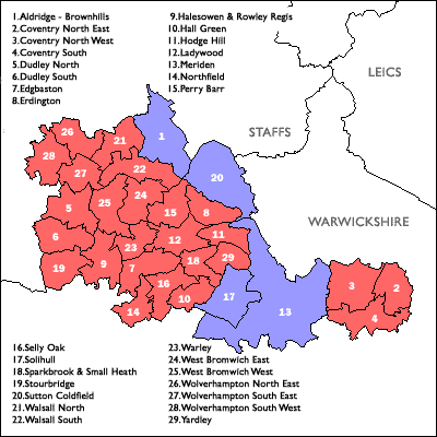 Click on a constituency or county