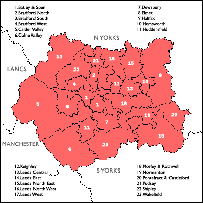 Click on a constituency or county