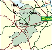 Alyn & Deeside - Local Map of the constituency