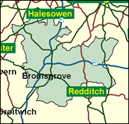 Bromsgrove - Local Map of the constituency