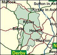 Amber Valley - Local Map of the constituency