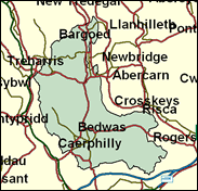 Caerphilly - Local Map of the constituency