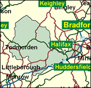 Calder Valley - Local Map of the constituency