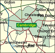 Cambridge - Local Map of the constituency