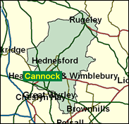 Cannock Chase - Local Map of the constituency