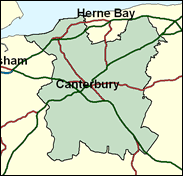 Canterbury - Local Map of the constituency