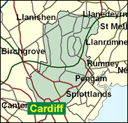 Cardiff Central - Local Map of the constituency