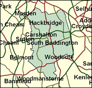 Carshalton & Wallington - Local Map of the constituency