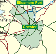 Chester, City of - Local Map of the constituency