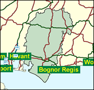 Chichester - Local Map of the constituency