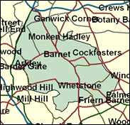 Chipping Barnet - Local Map of the constituency