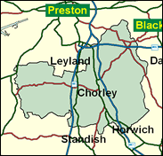 Chorley - Local Map of the constituency