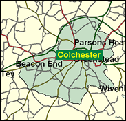 Colchester - Local Map of the constituency