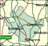 Congleton - Local Map of the constituency