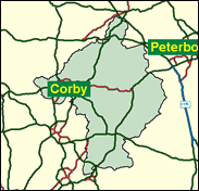 Corby - Local Map of the constituency