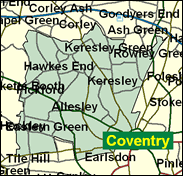 Coventry North West - Local Map of the constituency