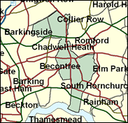 Dagenham - Local Map of the constituency