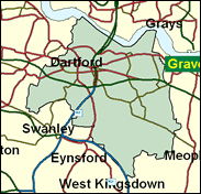 Dartford - Local Map of the constituency