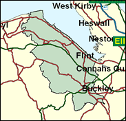 Delyn - Local Map of the constituency