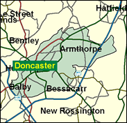 Doncaster Central - Local Map of the constituency