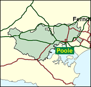 Dorset  Mid & North Poole - Local Map of the constituency