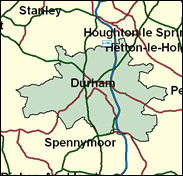 Durham, City of - Local Map of the constituency