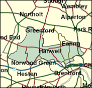 Ealing Southall - Local Map of the constituency