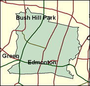 Edmonton - Local Map of the constituency