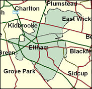 Eltham - Local Map of the constituency