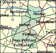 Feltham & Heston - Local Map of the constituency