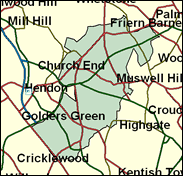 Finchley & Golders Green - Local Map of the constituency