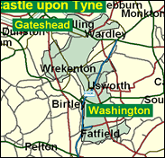 Gateshead East & Washington West - Local Map of the constituency