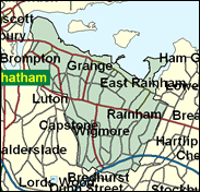 Gillingham - Local Map of the constituency