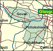 Glasgow Govan - Local Map of the constituency