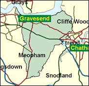 Gravesham - Local Map of the constituency