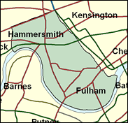 Hammersmith & Fulham - Local Map of the constituency