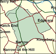 Harrow East - Local Map of the constituency