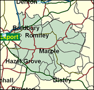 Hazel Grove - Local Map of the constituency