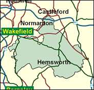 Hemsworth - Local Map of the constituency